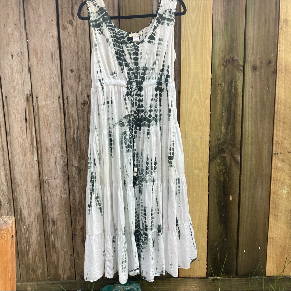 Vasna 100% cotton draw string waist, with cotton lining, size L, tie dye, EUC